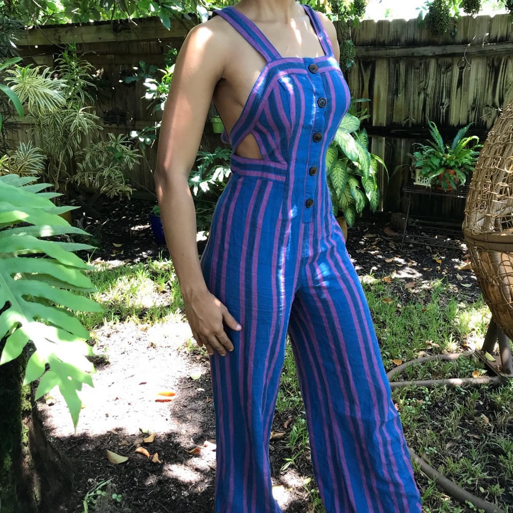 Blue and Purple urban outfitters jumpsuit